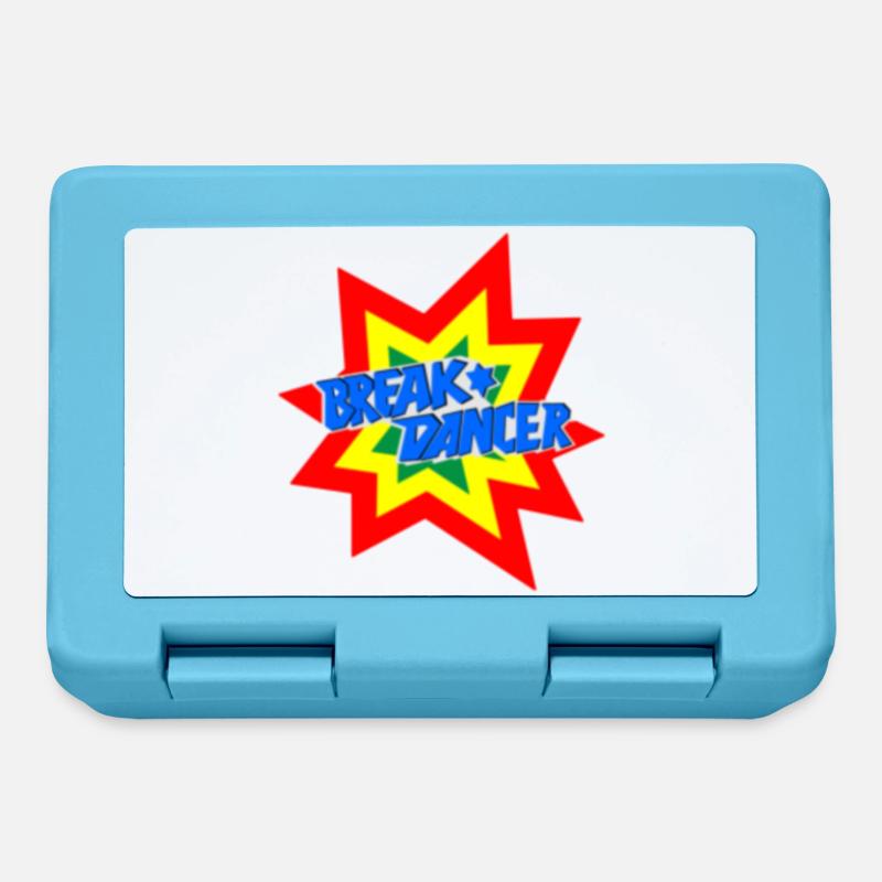 Lively breakdancer motif design - Lunchbox - sapphire blue