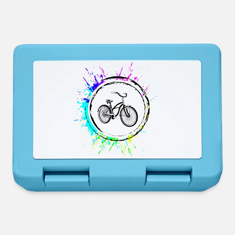 Icône De Vélo Coloré - Boîte à goûter - bleu saphir