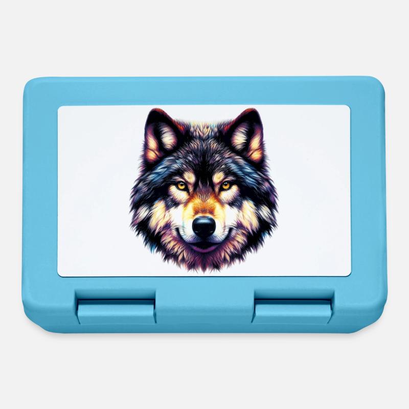 Wolf - Brotdose - Saphirblau