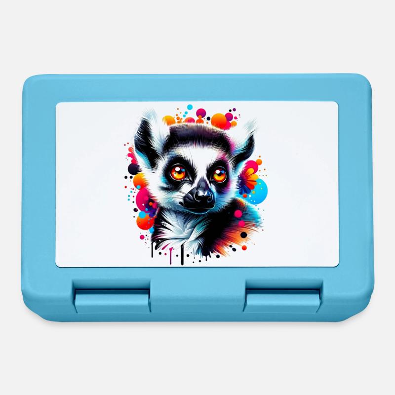 Lemur - Brotdose - Saphirblau