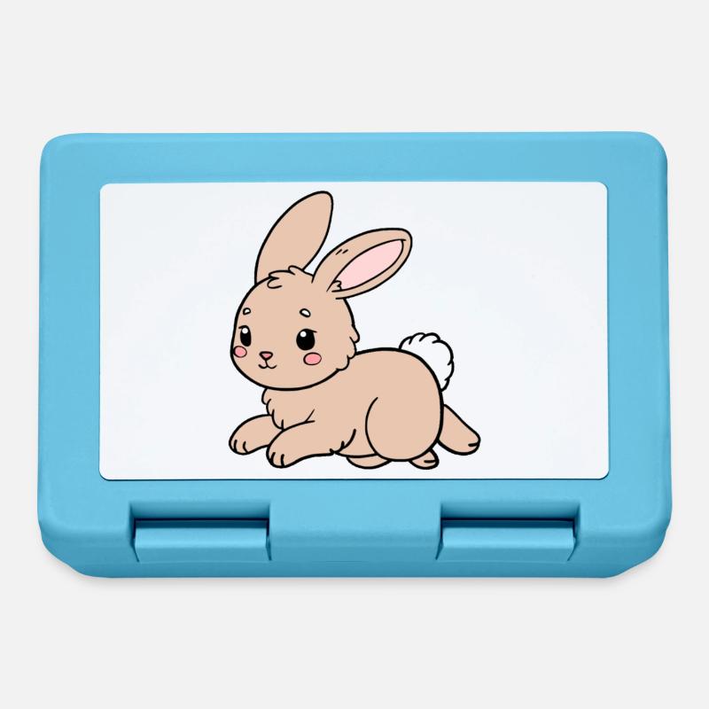 Lapin Lapin - Boîte à goûter - bleu saphir