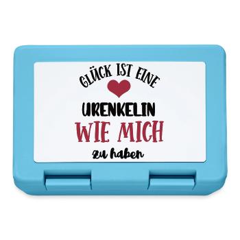 Ur-Enkelin Mädchen Enkelkind Urenkelin Kind Enkel - Brotdose - Saphirblau - Vorne