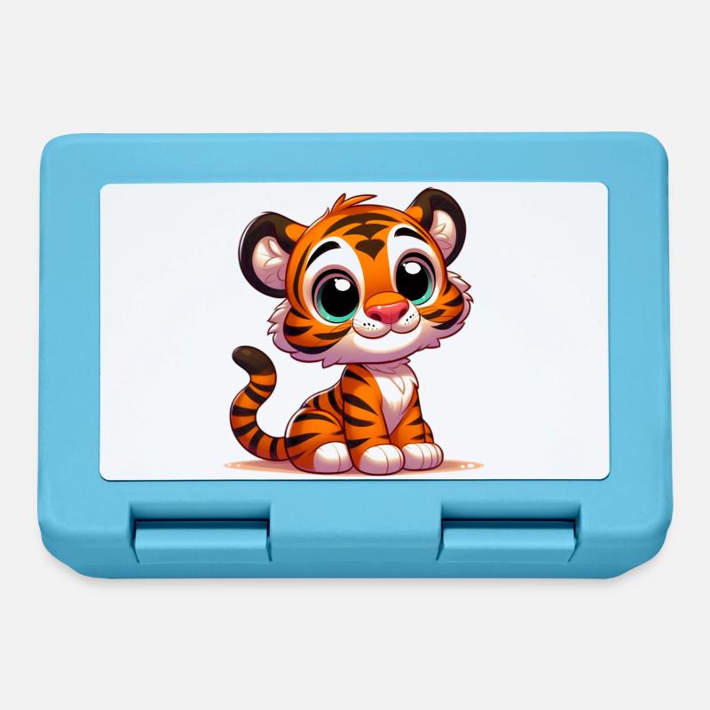 Tiger - Brotdose - Saphirblau
