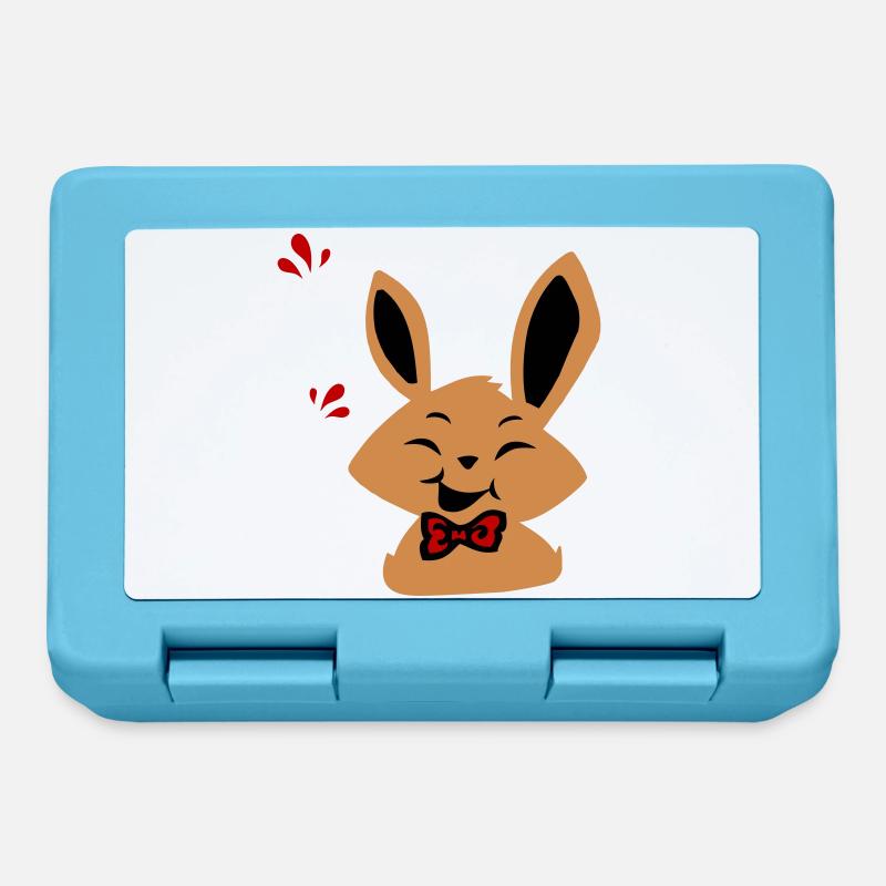 Osterhase - Brotdose - Saphirblau
