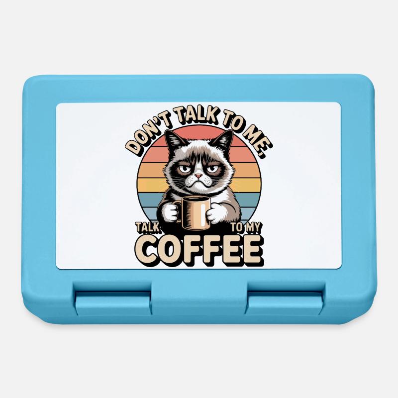 Café Moody Cat - Boîte à goûter - bleu saphir