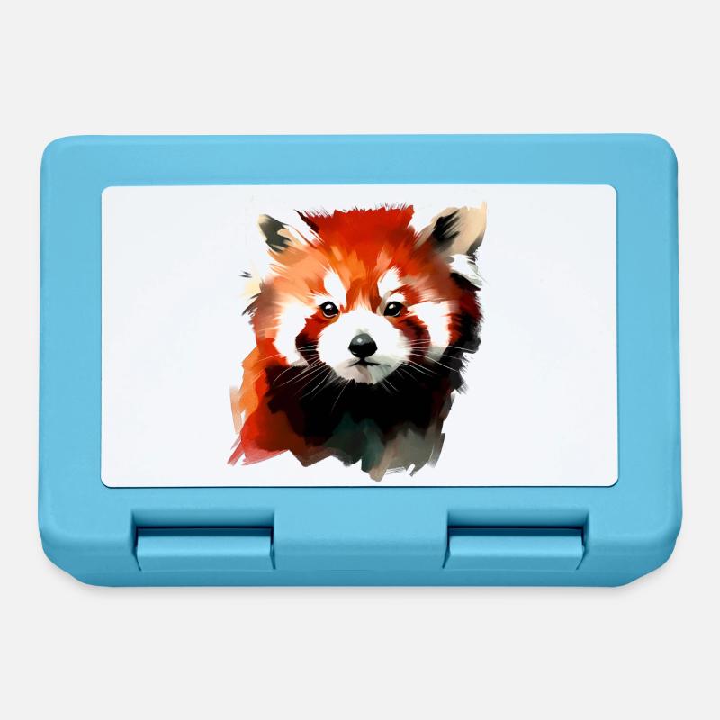 petit panda - Boîte à goûter - bleu saphir