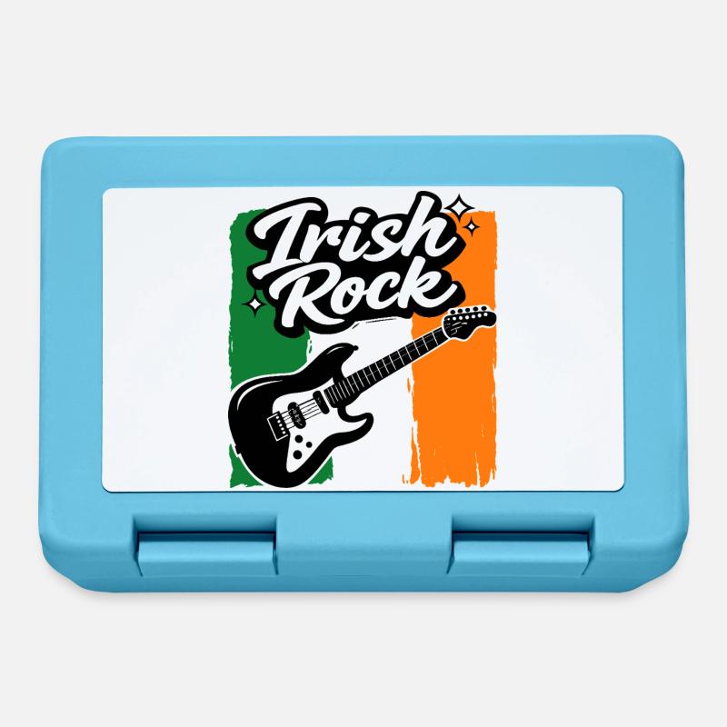 E-Gitarre St Patrick Flagge Rock Geschenk - Brotdose - Saphirblau