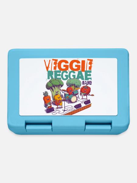 VEGGIE REGGAE BAND - Brotdose - Saphirblau