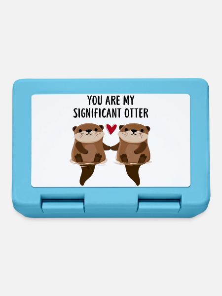 Otterliebe im Doppelpack - Brotdose - Saphirblau