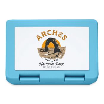 Vintage Arches Utah - Brotdose - Saphirblau - Vorne