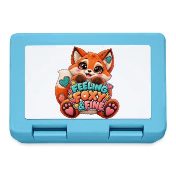 Feeling Foxy & Fine Patchwork Fox - Brotdose - Saphirblau - Vorne