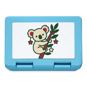 Koala Weihnachten Clipart - Brotdose - Saphirblau - Vorne
