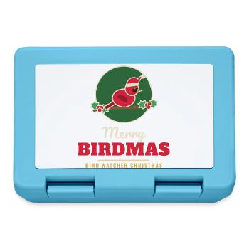 Fröhliche Vogel Kardinal Weihnachtshut Weihnachtsvogel - Brotdose - Saphirblau - Vorne