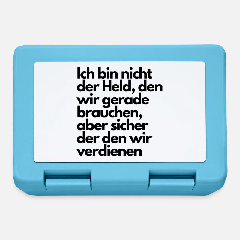 Ich bin nicht der Held den wir gerade brauchen - Brotdose - Saphirblau