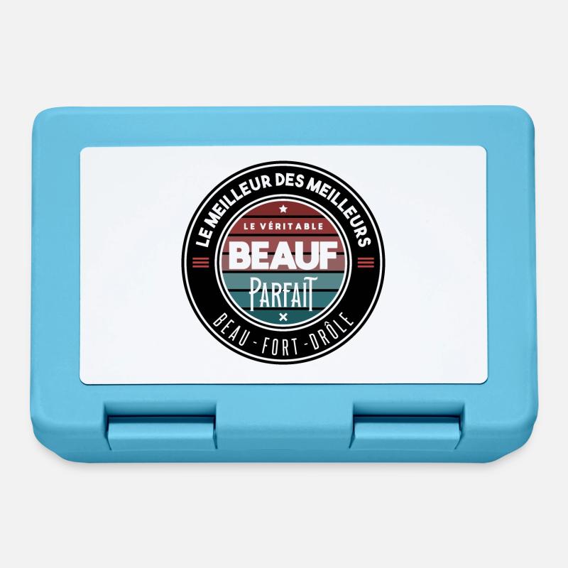 Le véritable beauf parfait - Boîte à goûter - bleu saphir