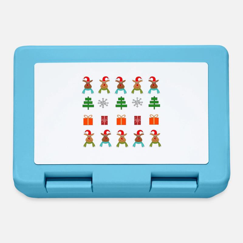 Christmas Theme - Lunchbox - sapphire blue