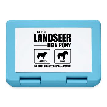 LANDSEER kein Pony Wilsigns Hundespruch Hund - Brotdose - Saphirblau - Vorne