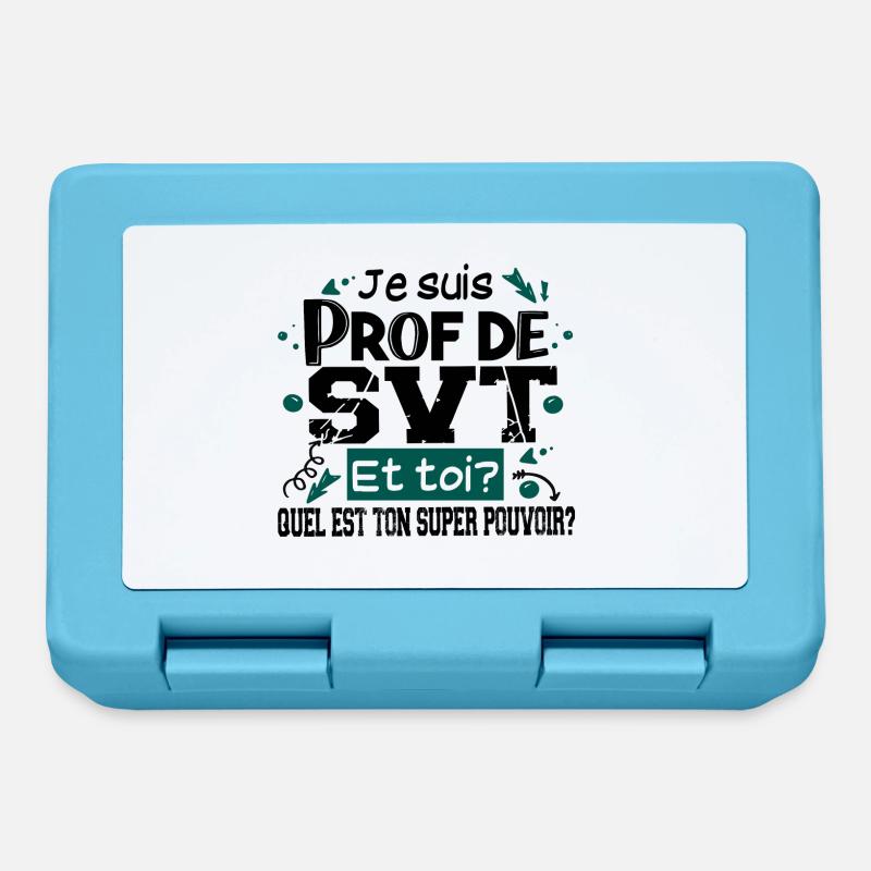 Prof Professeur SVT Sciences Vie Terre Métier - Boîte à goûter - bleu saphir