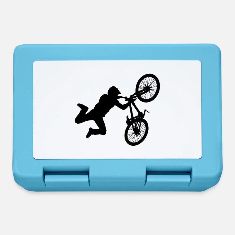 Mountainbiker - Brotdose - Saphirblau