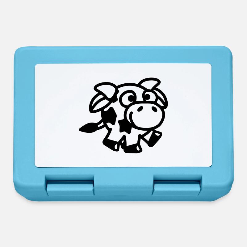 smiley_cow_1c - Boîte à goûter - bleu saphir