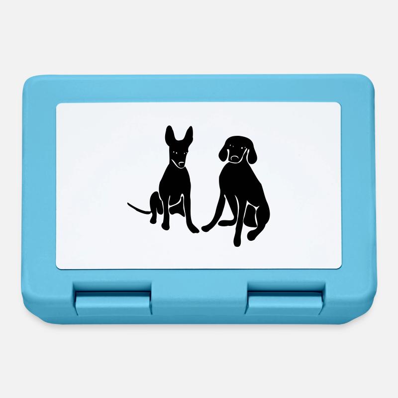 Chiens - Boîte à goûter - bleu saphir