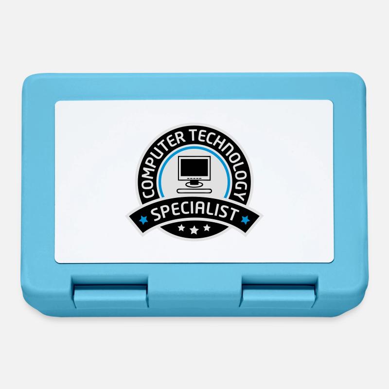 computer technology specialist - Brotdose - Saphirblau