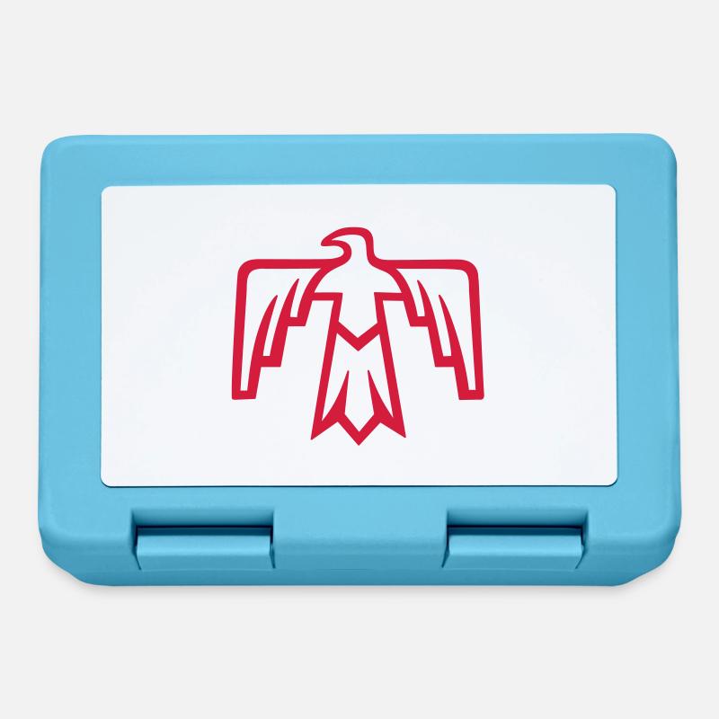 Native American Thunderbird - Lunchbox - sapphire blue