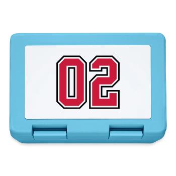 02 sports jersey football number - Brotdose - Saphirblau - Vorne