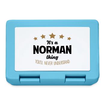 It's a norman name thing stars never unde - Lunchbox - sapphire blue - Front