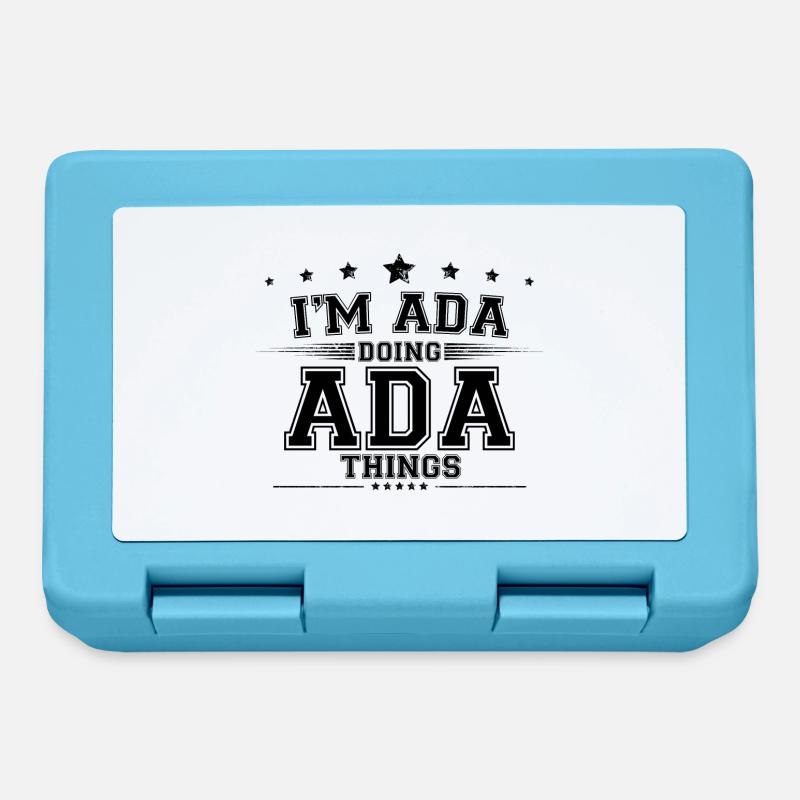 i’m Ada doing Ada things - Lunchbox - sapphire blue