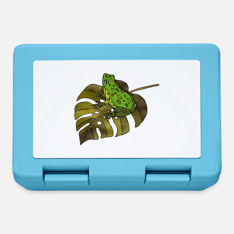 Grenouille - Boîte à goûter - bleu saphir