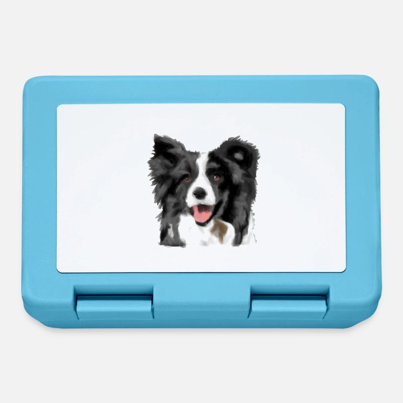 Border Collie - Lunchbox - sapphire blue