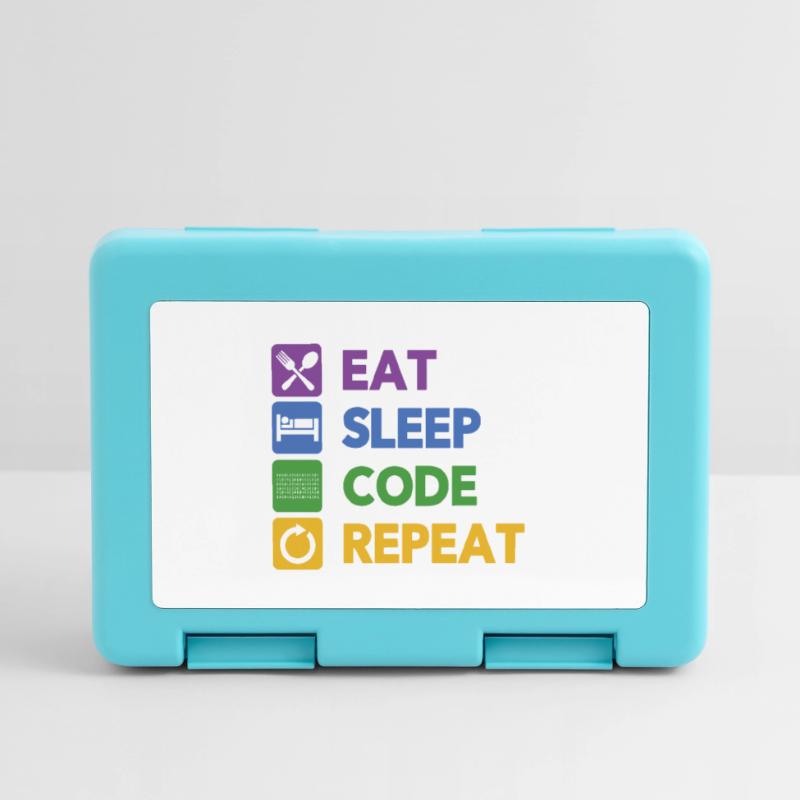 Eat Sleep Code Repeat Coder Programmer Software De Brotdose
