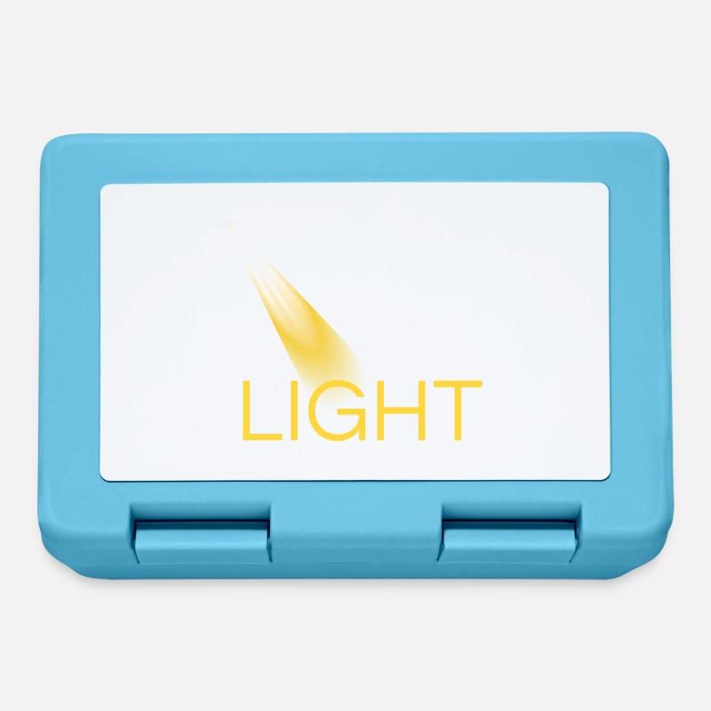 light jaune lumière - Boîte à goûter - bleu saphir