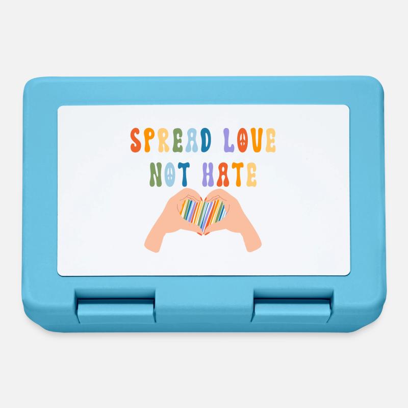 Spread Love Not Hate - Brotdose - Saphirblau