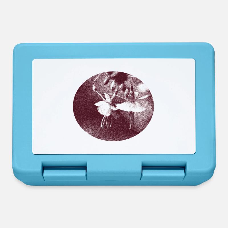 Flower retro - Lunchbox - sapphire blue