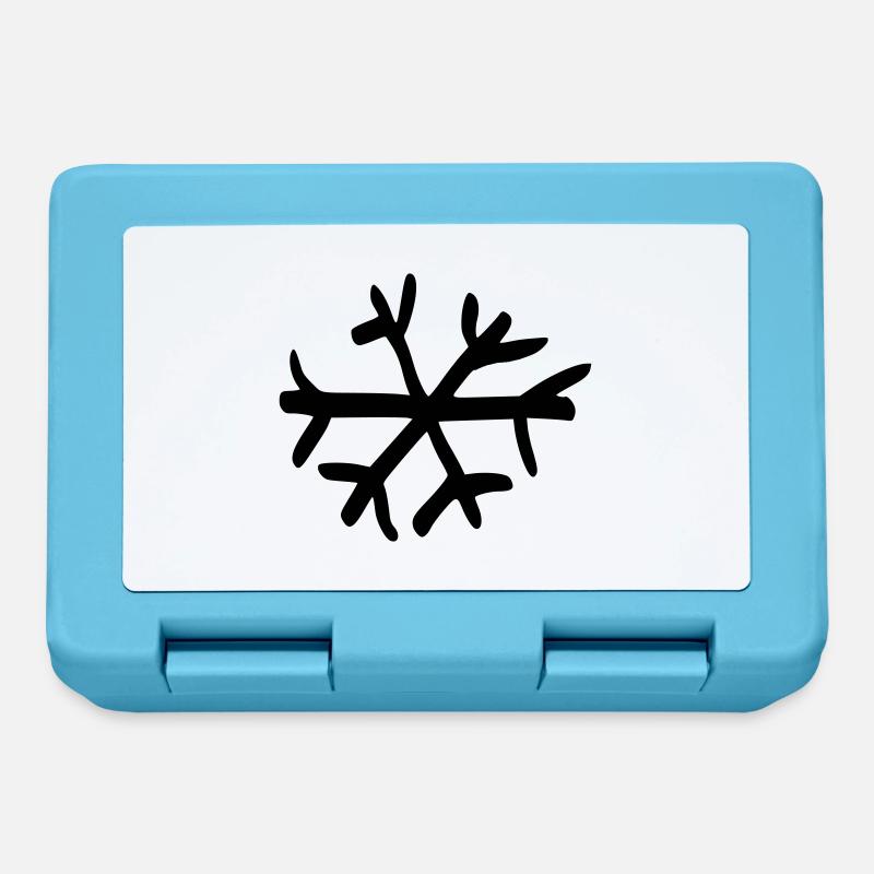 Flocon de neige - Boîte à goûter - bleu saphir