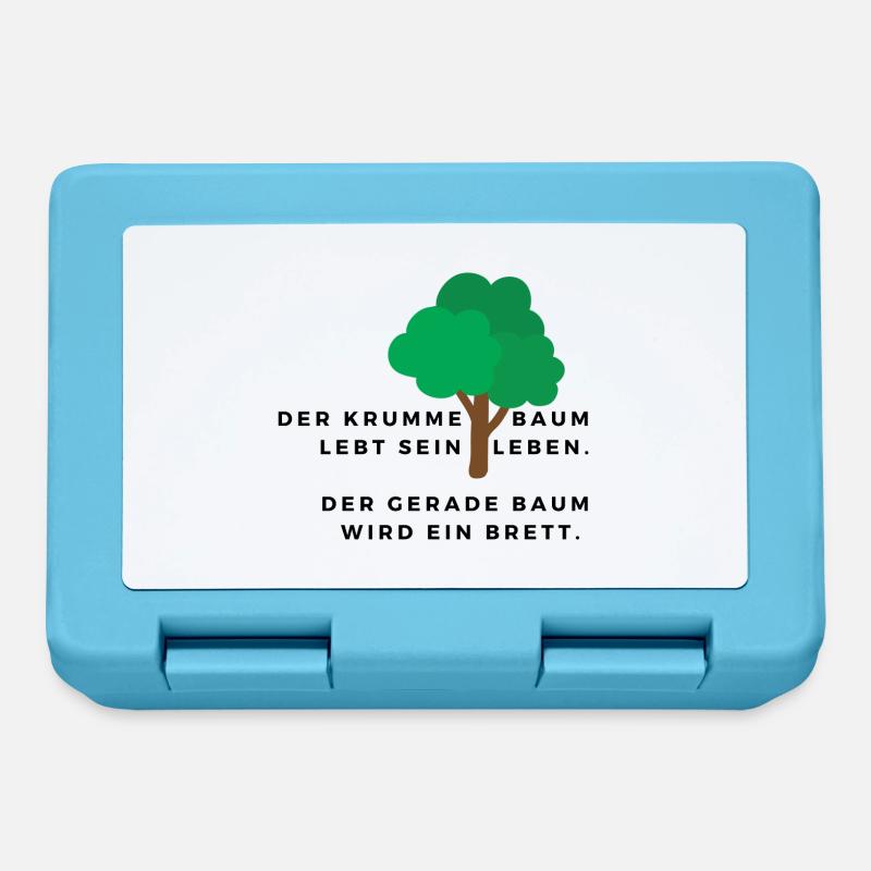 Der krumme Baum - Brotdose - Saphirblau