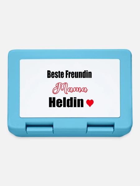 Mama, beste Freundin, Heldin - Brotdose - Saphirblau