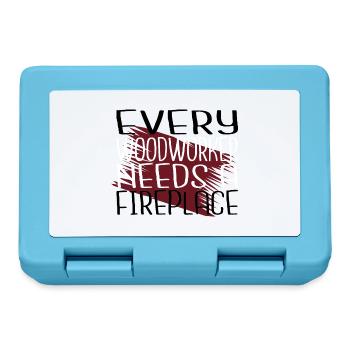 woodcutter chop wood statement jokes forest work - Lunchbox - sapphire blue - Front