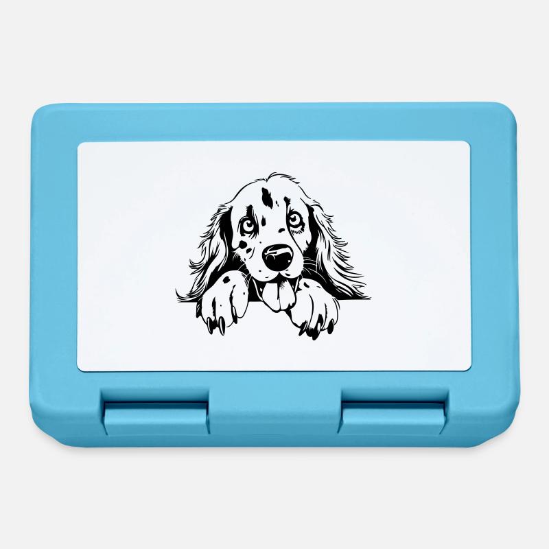 Cute Setter - Lunchbox - sapphire blue
