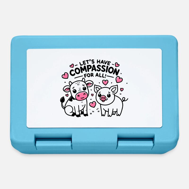 Compassion pour tous - Boîte à goûter - bleu saphir