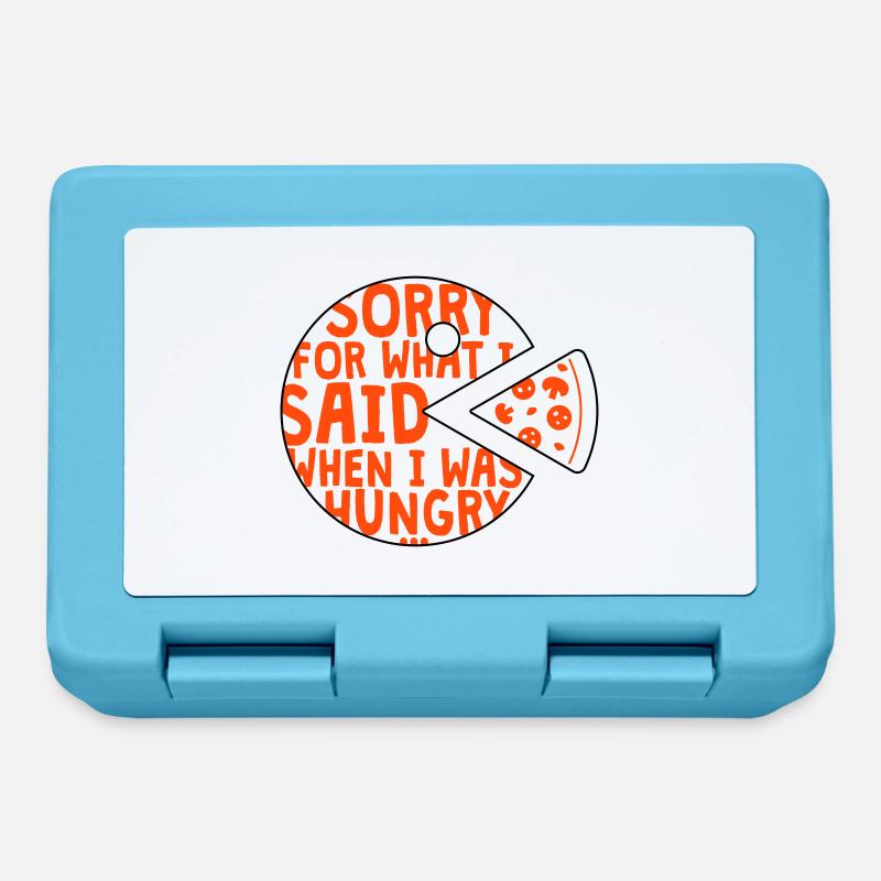 désolé pour ce que j’ai dit quand j’avais faim - 2 Couleurs - Boîte à goûter - bleu saphir