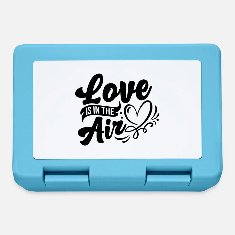 Il y a de l’amour dans l’air - Boîte à goûter - bleu saphir