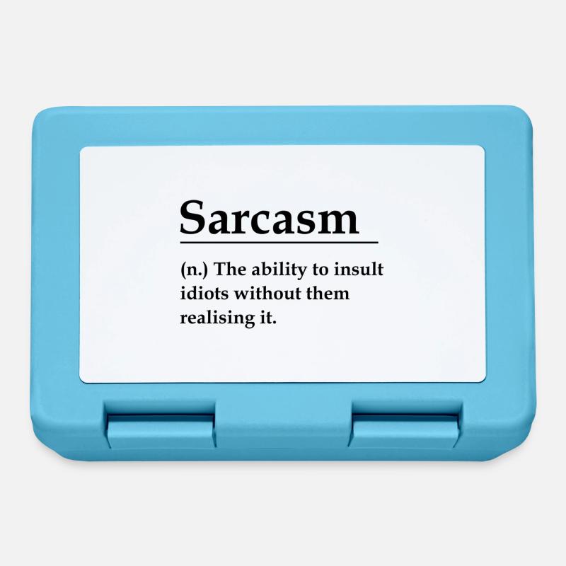 Sarcasm - Lunchbox - sapphire blue