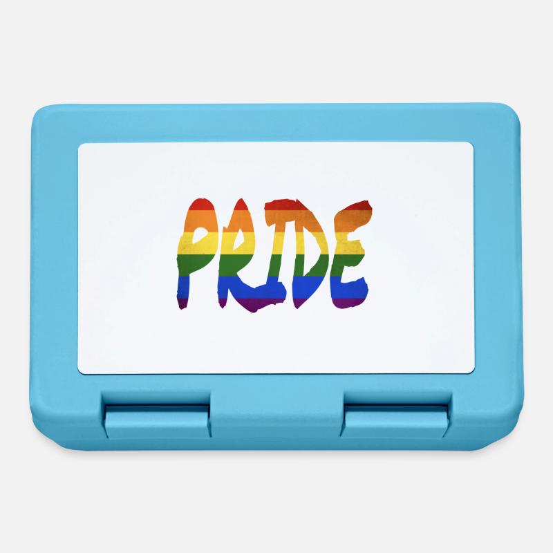 Lettrage LGBT+ Pride - Boîte à goûter - bleu saphir
