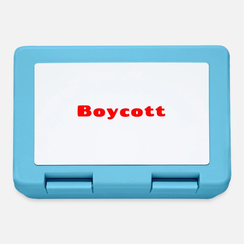 Boycott rouge - Boîte à goûter - bleu saphir
