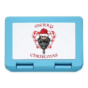 Santa Viking Christmas Vikings - Boîte à goûter - bleu saphir - Devant