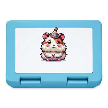 Hamsters pour l’anniversaire des enfants un cadeau - Boîte à goûter - bleu saphir - Devant