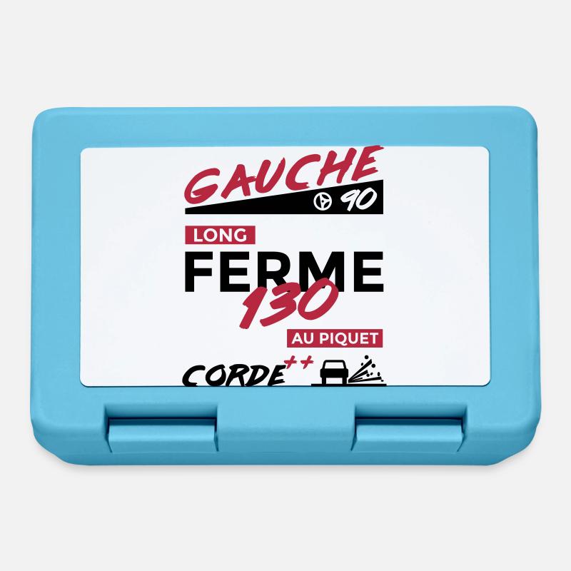 Notes Rallye - Gauche 90 long - Boîte à goûter - bleu saphir